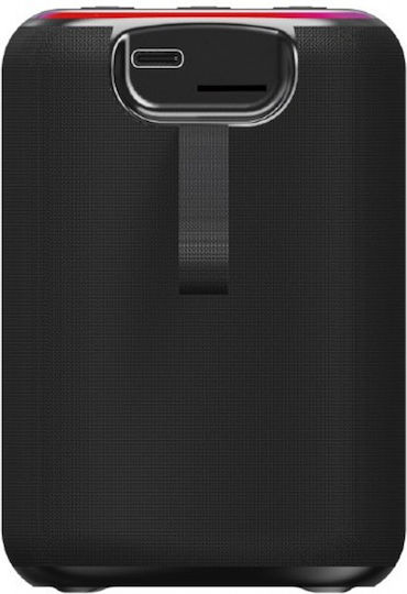 Gembird BT LED Bluetooth Speaker 3W with Radio and Battery Life up to 4 hours Black