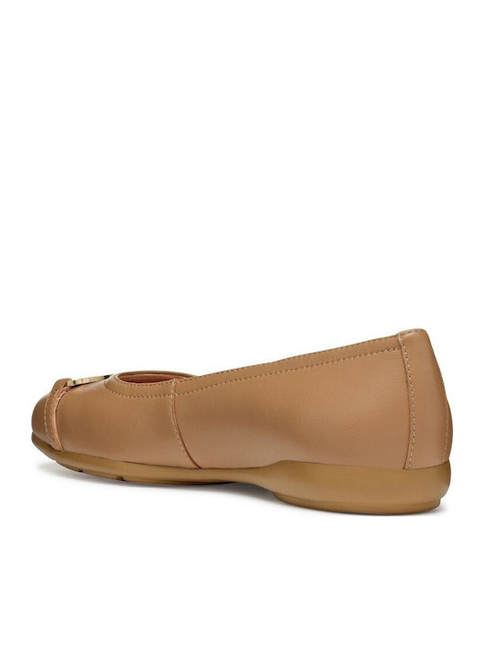 Anatomic Leather Ballerinas Annytah B Tabac Brown