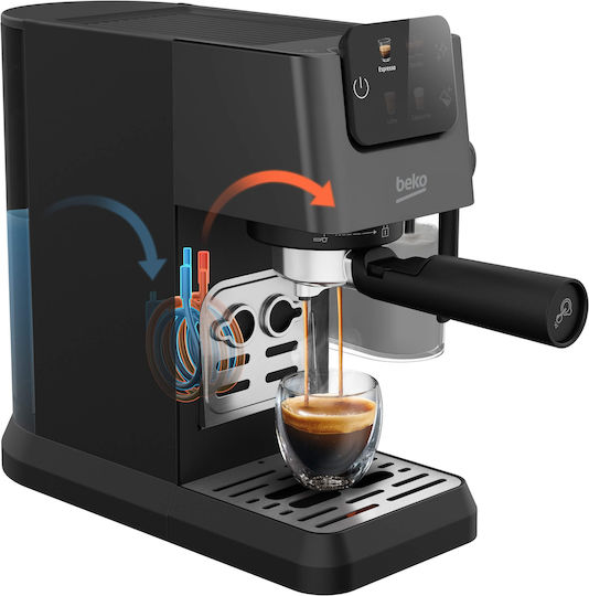 Beko Mașină de Espresso 1600W Presiune 20bar pentru Cappuccino Maro CEP5464DX