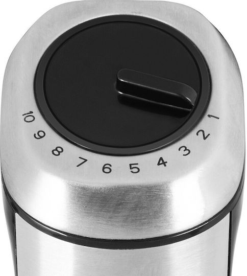 ECG Blender de mână cu tijă din oțel inoxidabil 800W Gri