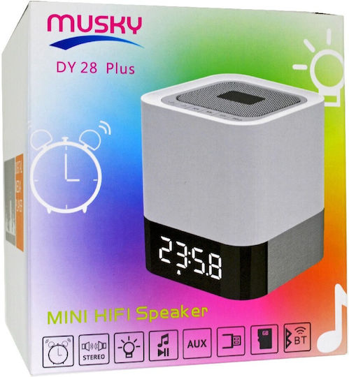 Musky DY28 Plus Bluetooth високоговорител 5W с живот на батерията до 8 часа Бял