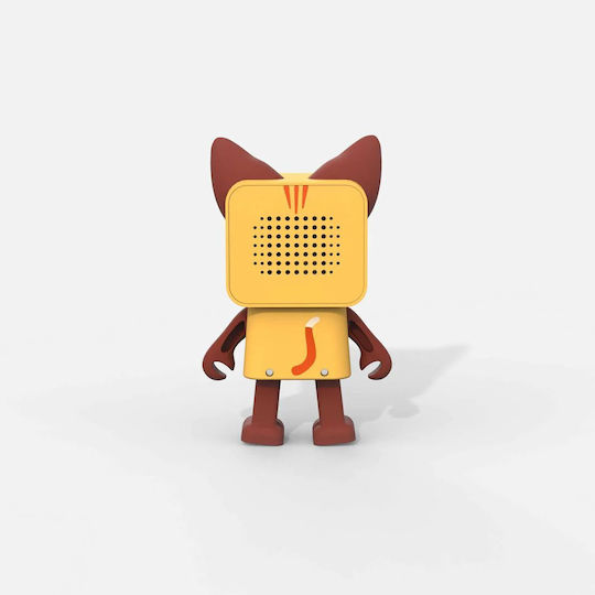 Mob Dancing Animals Cat Ηχείο Bluetooth 3W με Διάρκεια Μπαταρίας έως 4 ώρες Καφέ