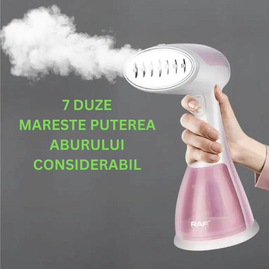 Aparat de călcat cu abur pentru haine de Mână 1500W cu rezervor 300ml Alb