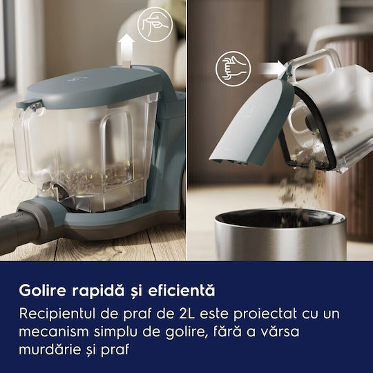 Electrolux EL31C2OG Ηλεκτρική Σκούπα 1000W με Κάδο 2lt Πράσινη