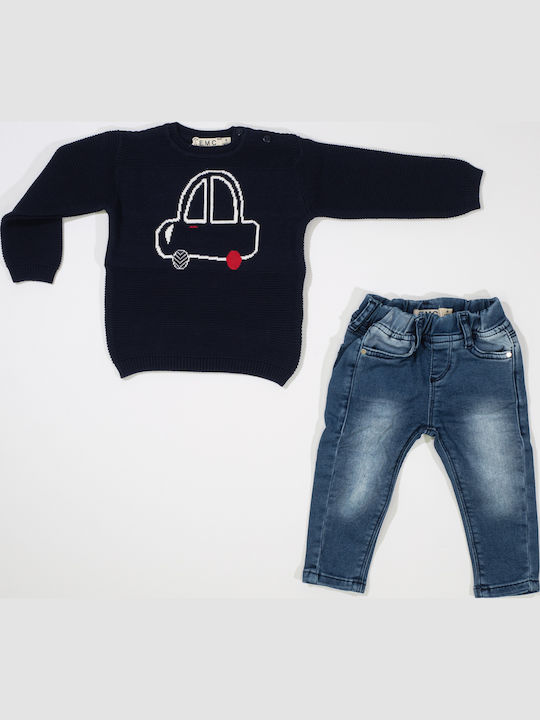 EMC Kinderpullover Langarm Marineblau