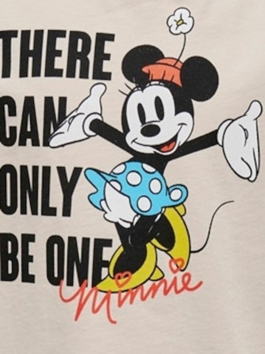 Kinderoberteile T-Shirt Minnie Kids Only Beiges Mädchen 15248345-07 Beiges