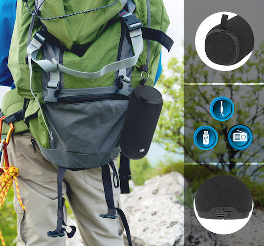 Tellur Gliss Bluetooth високоговорител 16W с радио и живот на батерията до 5 часа Черно