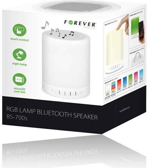 Forever BS-700s Ηχείο Bluetooth 3W με Διάρκεια Μπαταρίας έως 6 ώρες Λευκό