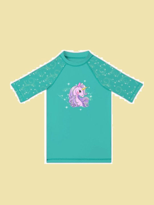 Slipstop Shirt Kinder Badeanzug Rashguard Green