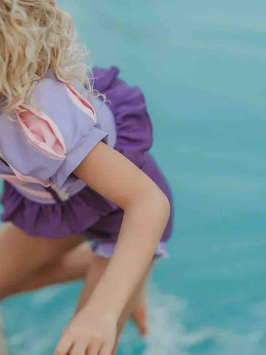 Παιδικό Μαγιό Πριγκίπισσα Ραπουνζέλ Μοβ