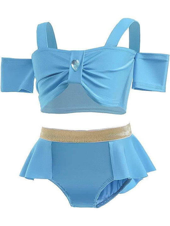 iEFiEL Costum de baie pentru copii Bikini Light Blue