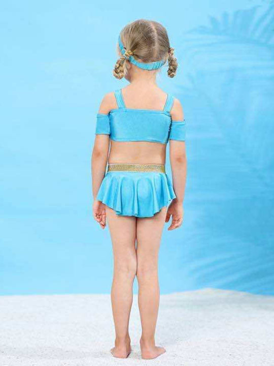 iEFiEL Kids Swimwear Bikini Light Blue