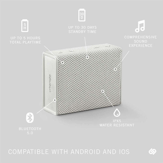 Urbanista Sydney Bluetooth Speaker 3W with Battery Life up to 5 hours White Mist