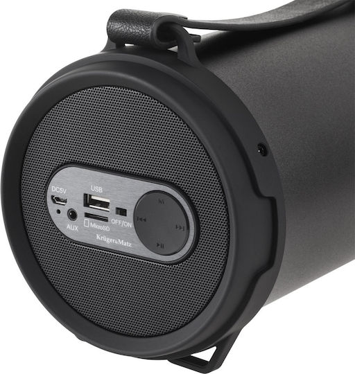 Kruger & Matz Joy Ηχείο Bluetooth 12W με Ραδιόφωνο και Διάρκεια Μπαταρίας έως 2 ώρες Μαύρο