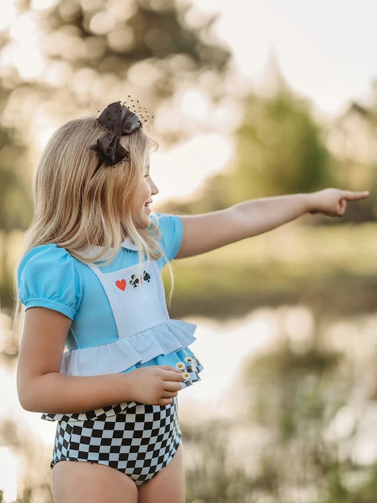 Πριγκίπισσα Alice In Wonderland Παιδικό Μαγιό Γαλάζιο