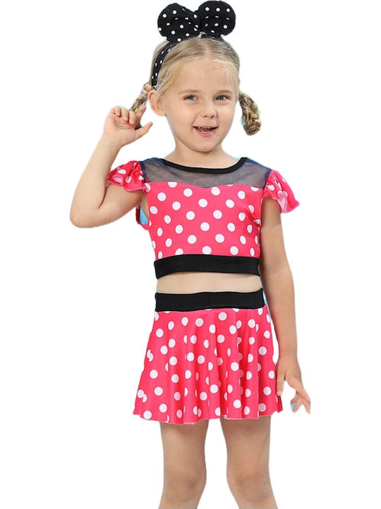 Disney Minnie Παιδικό Μαγιό Κόκκινο