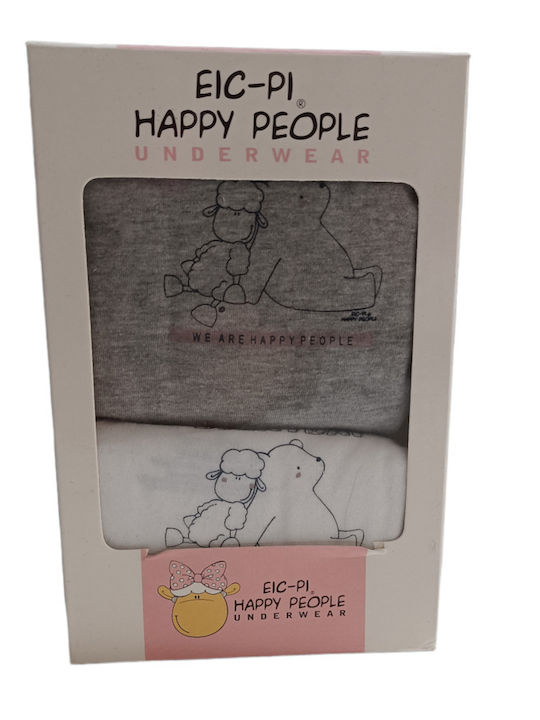 Happy People Φανελάκι Παιδικό Κορίτσι Λεπτή Τιράντα Σετ 2 Τεμάχια 4837hp Unica