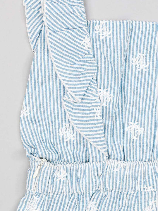 Zippy Children's Dress Striped white-light blue