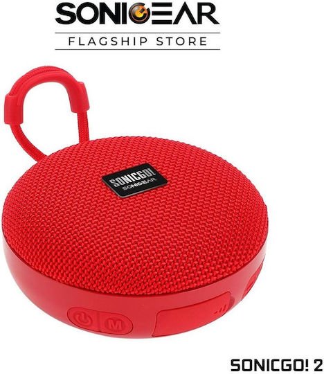Sonic Gear Sonicgo 2 Bluetooth Speaker 5W with Radio and Battery Life up to 4 hours Red