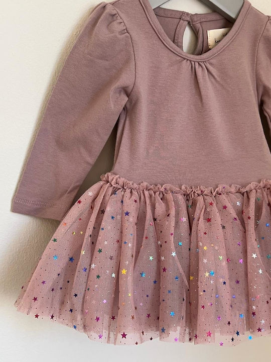 Konges Slojd Children's Dress Tulle "Little Stars"