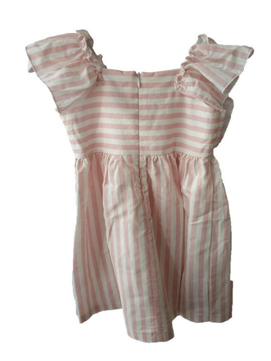 Grammy Kinderkleid Ροζ/ Λευκό