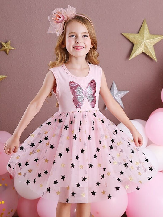 Vikita Children's Dress Pink