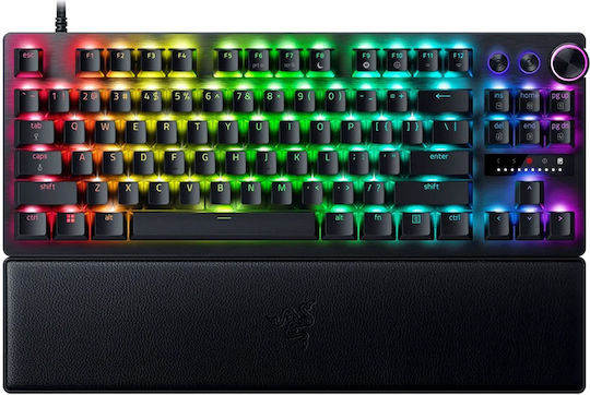 Razer Huntsman V3 Pro Tenkeyless Optical Gaming Keyboard Tenkeyless with Razer Analog Optical Gen-2 switches and RGB lighting (English US)