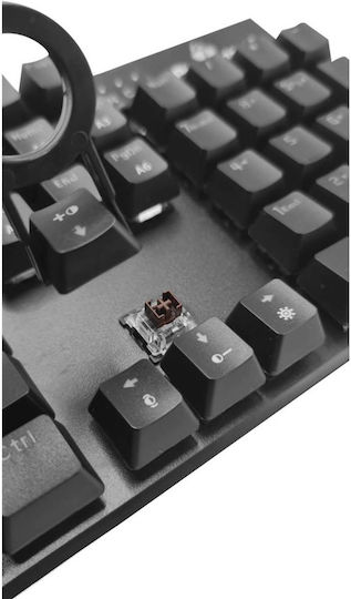 Powertech PT-1254 Gaming Mechanical Keyboard with Custom switches and RGB lighting (Greek)