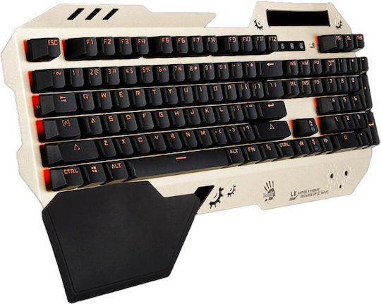 A4Tech Bloody B860 Гейминг Механична Клавиатура с LK Blue суичове и Подсветени клавиши (Гръцки) Сребрист