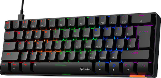 Meetion MK005BT Wireless Gaming Mechanical Keyboard 60% with Outemu Blue switches and RGB lighting (English US)