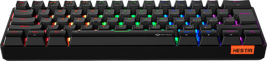 Meetion MK005BT Wireless Gaming Mechanical Keyboard 60% with Outemu Blue switches and RGB lighting (English US)