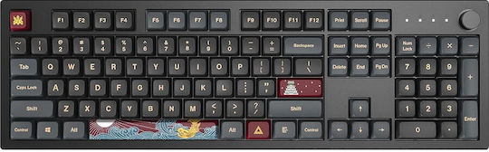Montech MKey Darkness Gaming Tastatură Mecanică cu Gateron G-Pro Red comutatoare și iluminare RGB (Engleză US)