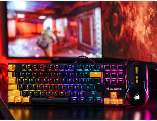 Tracer GameZone Hornet 87 Σετ Gaming Μηχανικό Πληκτρολόγιο με RGB φωτισμό & Ποντίκι (Αγγλικό US)