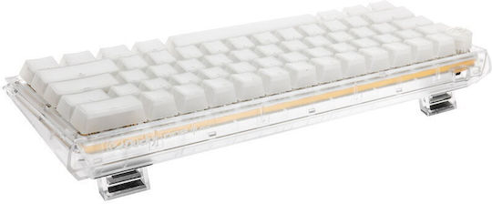 Ducky One 3 Aura Mini Gaming Mechanical Keyboard 60% with Gateron Baby Kangaroo switches and RGB lighting (English US) White
