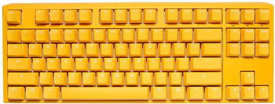 Ducky One 3 Gaming Μηχανικό Πληκτρολόγιο Tenkeyless με Cherry MX Black διακόπτες και RGB φωτισμό (Αγγλικό US) Κίτρινο