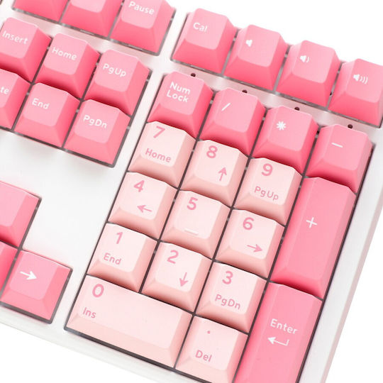 Ducky One 3 Gossamer Gaming Μηχανικό Πληκτρολόγιο με Cherry MX Black διακόπτες (Αγγλικό US) Ροζ
