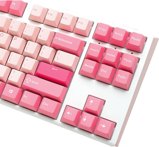 Ducky Wired One 3 Gossamer Gaming Μηχανικό Πληκτρολόγιο Tenkeyless με Cherry MX Red διακόπτες και Φωτιζόμενα πλήκτρα (Αγγλικό US) Λευκό