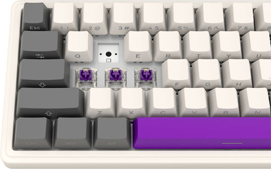 Lorgar KBP70MW Wireless Gaming Mechanical Keyboard 65% with RGB lighting (English UK) Gray