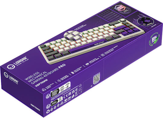 Lorgar KBP70MW Wireless Gaming Mechanical Keyboard 65% with RGB lighting (English UK) Gray