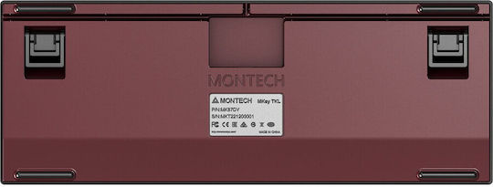 Montech MKey TKL Darkness Gaming Μηχανικό Πληκτρολόγιο Tenkeyless με Gateron G-Pro Yellow διακόπτες και RGB φωτισμό (Αγγλικό US)
