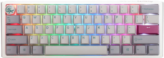 Ducky One 3 Mini Gaming Mechanical Keyboard 60% with Cherry MX Speed Silver switches and RGB lighting (English US) Mist Grey