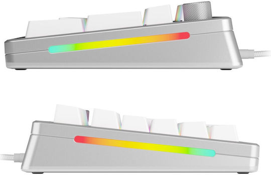 Glorious PC Gaming Race GMMK 3 Pro Gaming Mechanical Keyboard with Glorious Fox switches and RGB lighting (English US) Silver