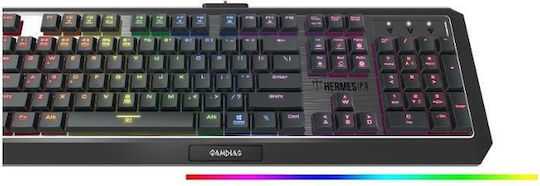 Gamdias Hermes P3 Gaming Tastatură cu Gamdias comutatoare și iluminare RGB (Engleză US)