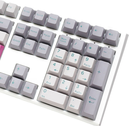 Ducky One 3 Mist Gaming Μηχανικό Πληκτρολόγιο με Cherry MX Clear διακόπτες και RGB φωτισμό (Αγγλικό US) Λευκό