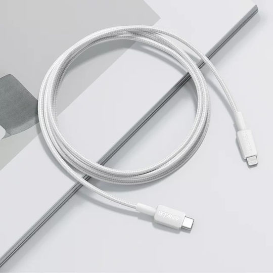Anker Regular la Cablu Lightning Alb 1.8m (A81B6G21)