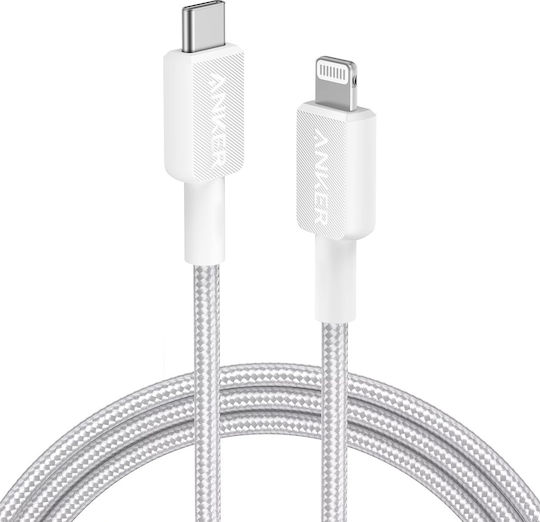 Anker Regular la Cablu Lightning Alb 1.8m (A81B6G21)