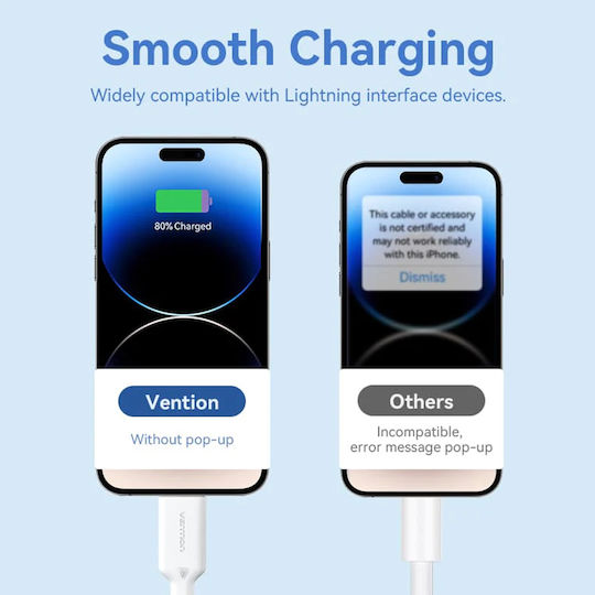 Vention USB-A Zu Lightning Kabel Blau 2m LAMSH