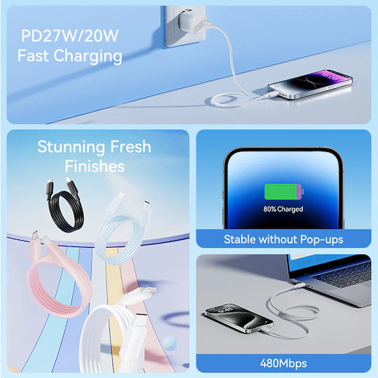 Vention USB-C zu Blitzkabel Kabel 27W Weiß 1m LAKWF