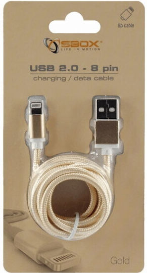 Sbox Cable Usb A M To Lightning M 1.5m Gold