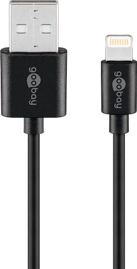 Goobay USB to Lightning Cable Μαύρο 1m (63523)